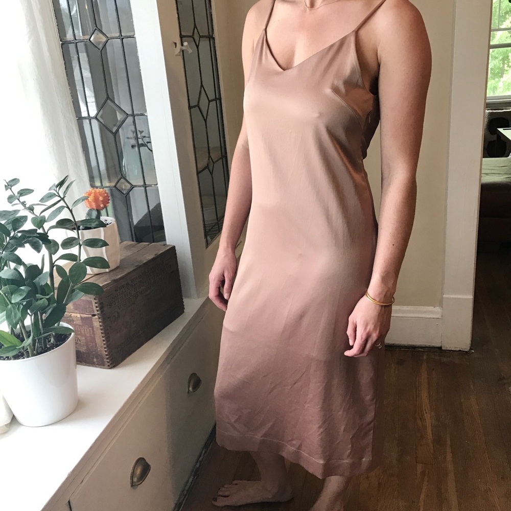 Achro rose gold slip dress brand new with tags